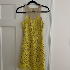Lovers and friends yellow lace dress